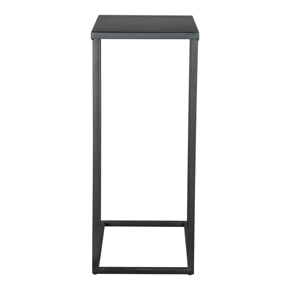 Black Iron Abstract End Table - 24-inch
