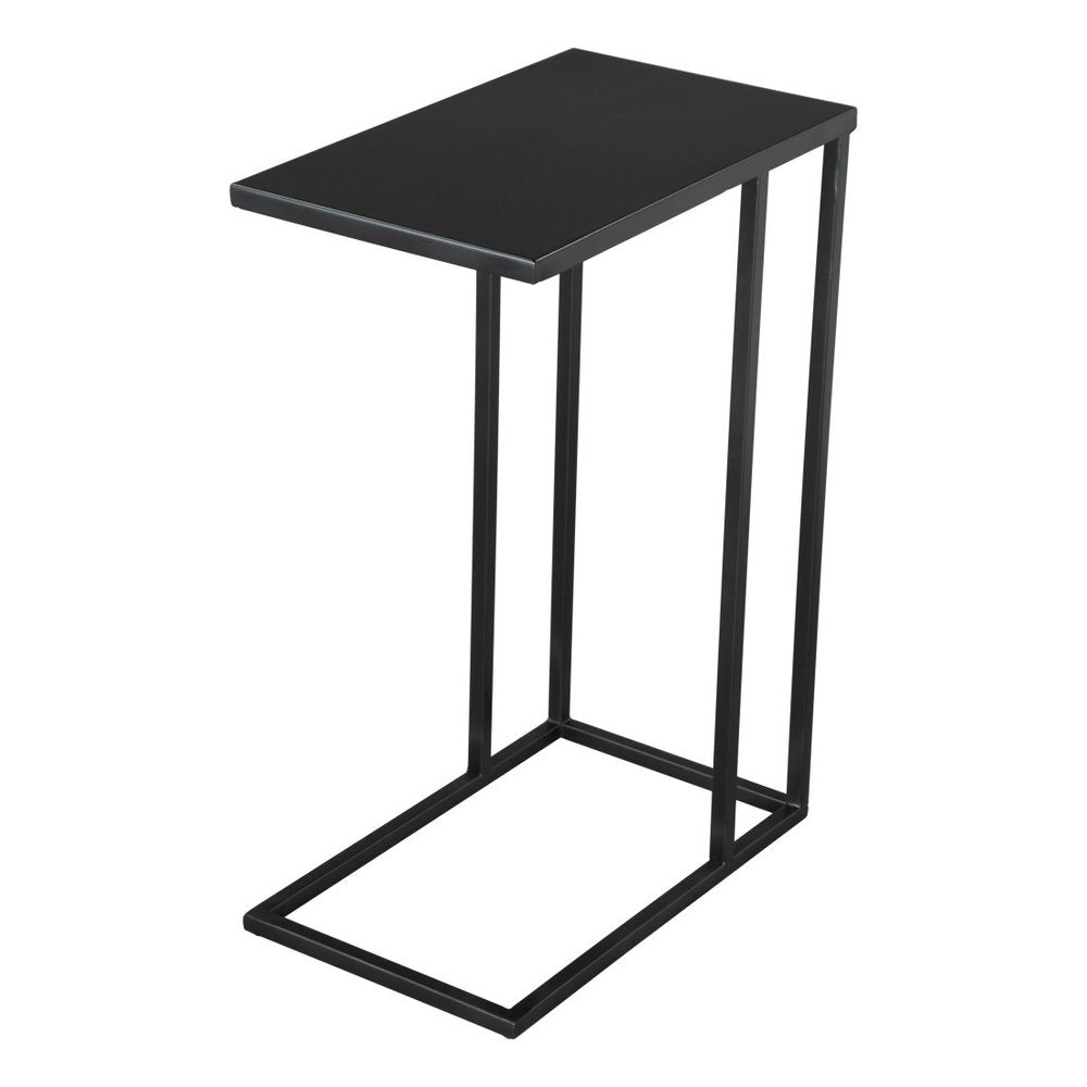 Black Iron Abstract End Table - 24-inch