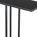 Black Iron Abstract End Table - 24-inch