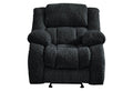 Gray Fabric Gliding Recliner - 40-inch