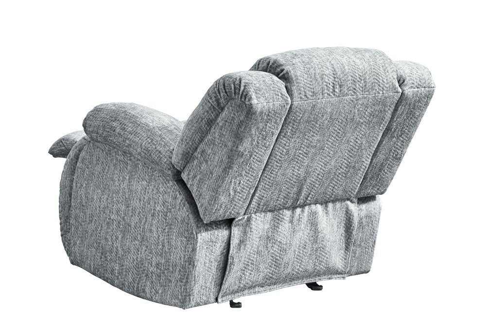 Gray Fabric Gliding Recliner - 40-inch