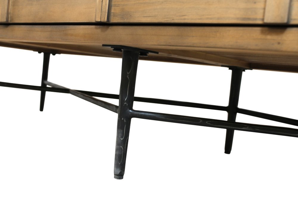 Natural Solid Wood Six Drawer Double Dresser - 60-inch
