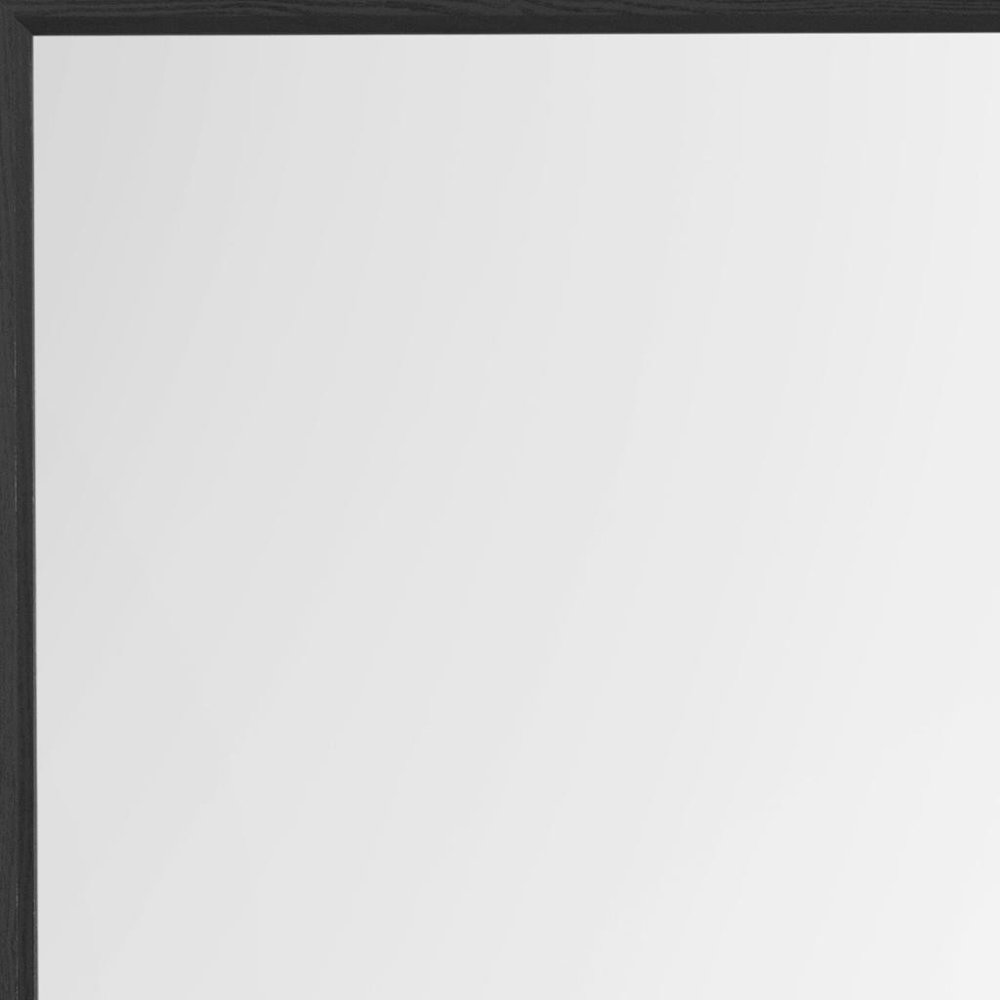 Gray Square Wood Framed Accent Mirror - 40-inch
