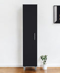 Black Wood Pantry or Storage Cabinet - 71-inch