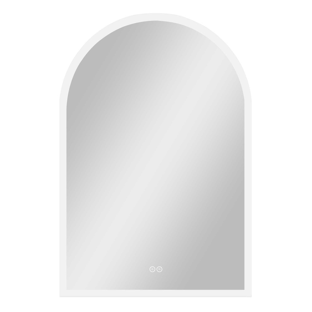 Clear Arch Unframed LED Lighted Bathroom Vanity Mirror - 38-inch