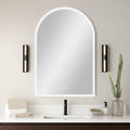 Clear Arch Unframed LED Lighted Bathroom Vanity Mirror - 38-inch