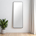 Black Steel Framed Full Length Mirror - 66-inch