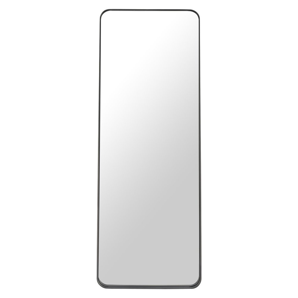 Black Steel Framed Full Length Mirror - 66-inch