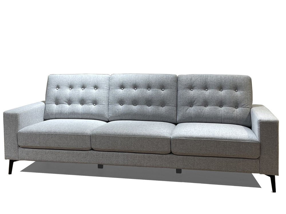 Gray Fabric Sofa - 87-inch