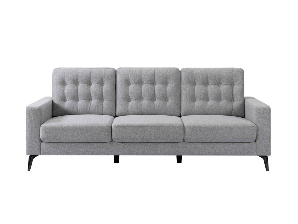 Gray Fabric Sofa - 87-inch