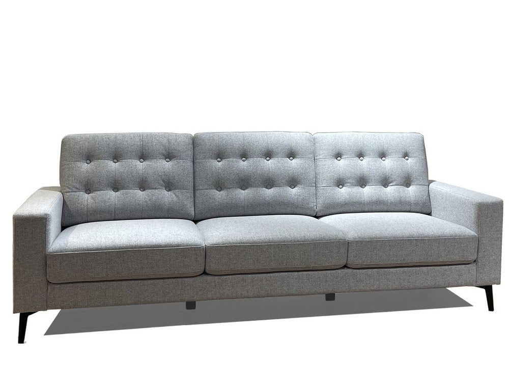 Gray Fabric Sofa - 87-inch