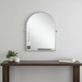 Silver Metal Arch Tilting Framed Accent Mirror - 36-inch