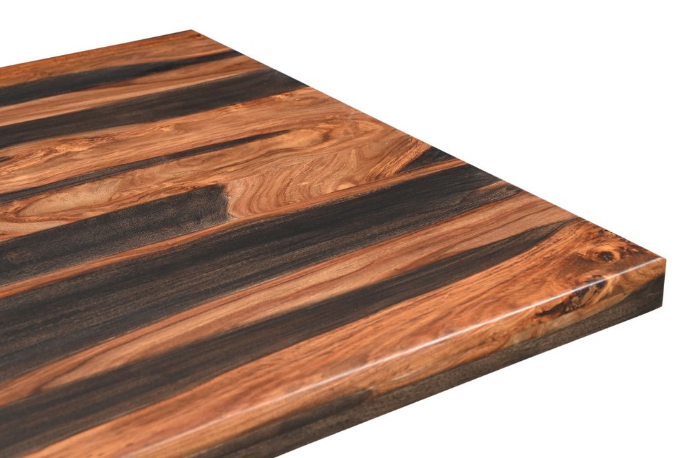 Brown Solid Wood Pedestal Base Dining Table - 75-inch