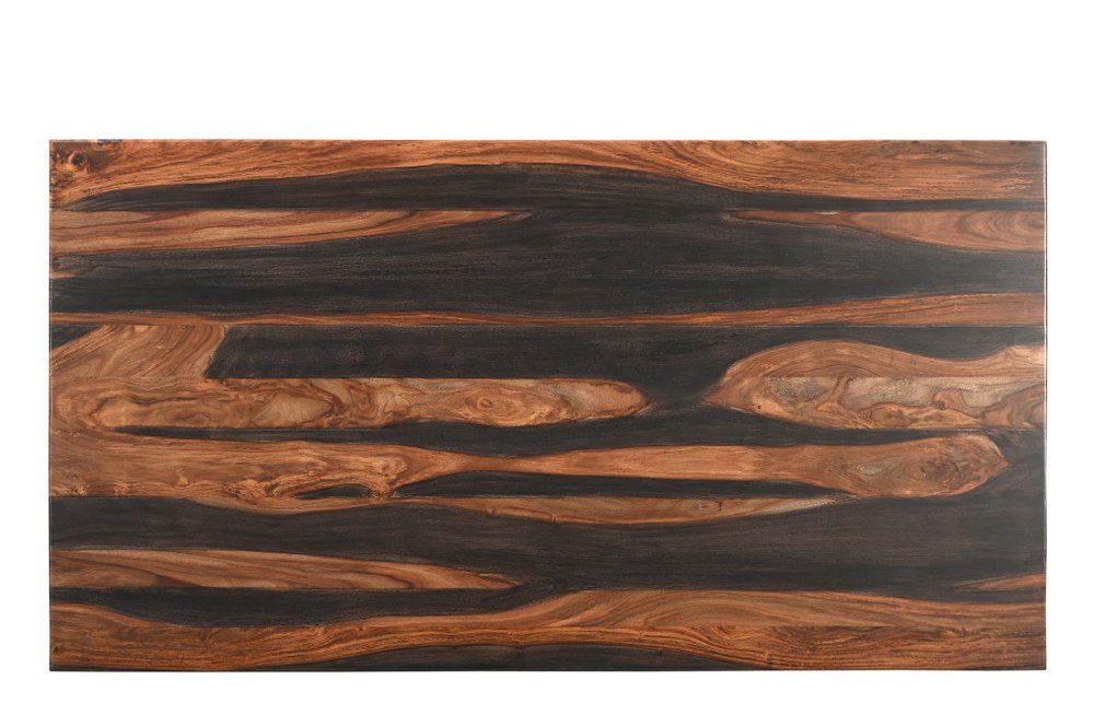 Brown Solid Wood Pedestal Base Dining Table - 75-inch
