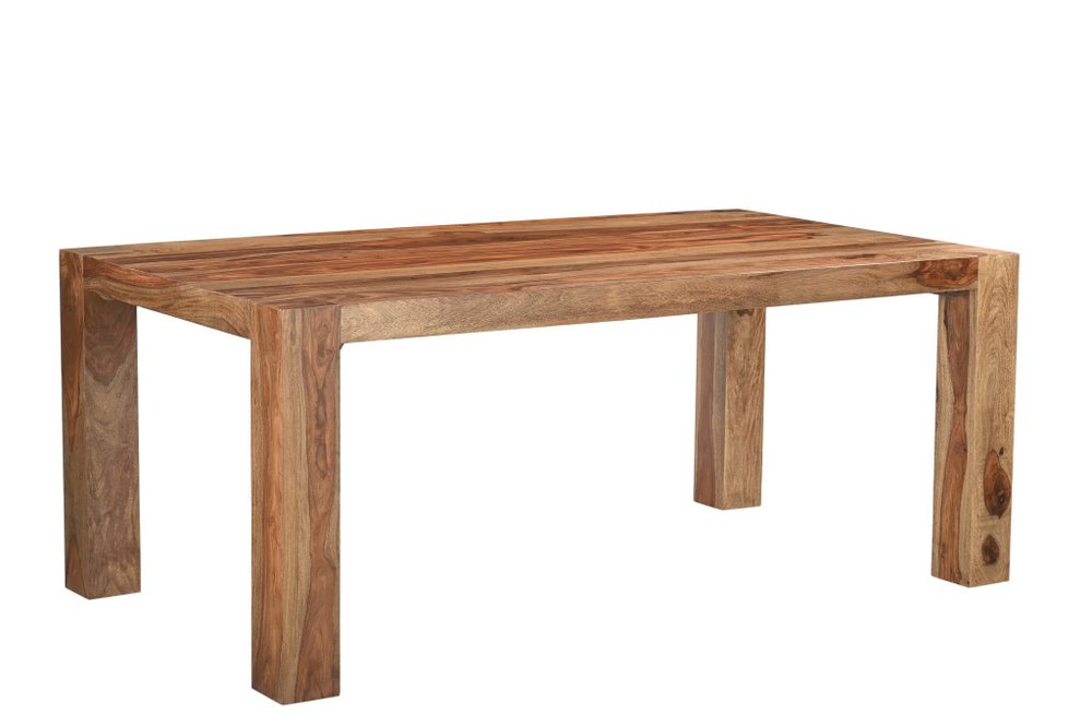 Brown Solid Wood Dining Table - 75-inch