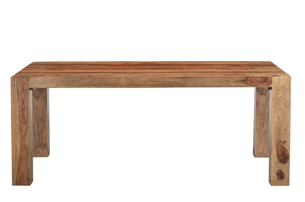 Brown Solid Wood Dining Table - 75-inch