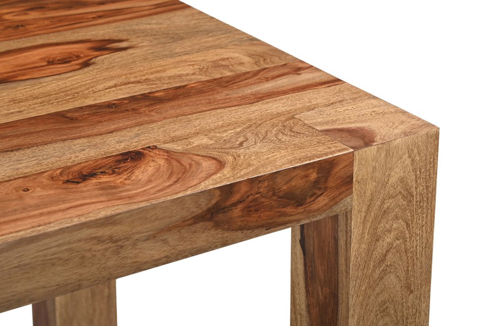 Brown Solid Wood Dining Table - 75-inch