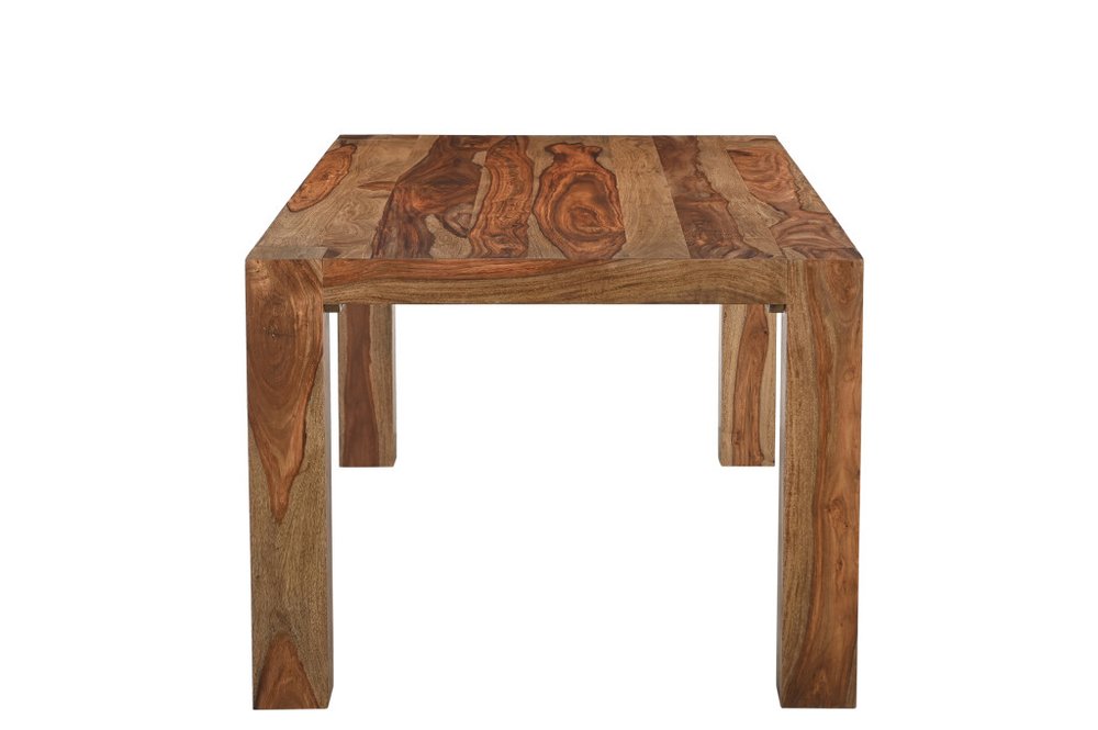 Brown Solid Wood Dining Table - 75-inch