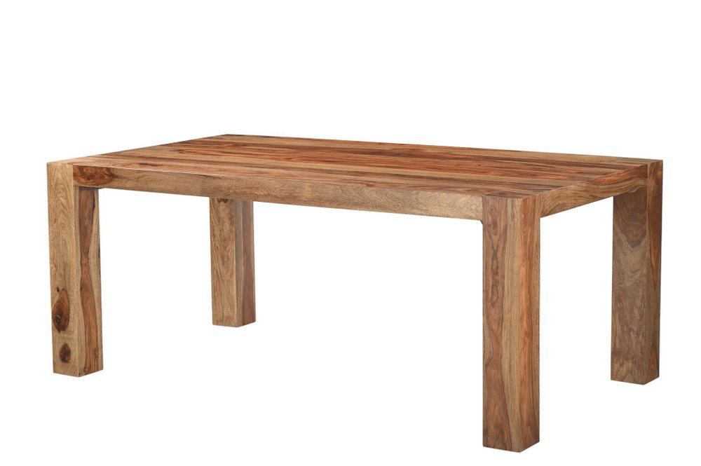 Brown Solid Wood Dining Table - 75-inch