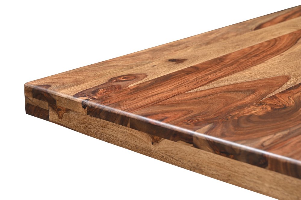 Brown Wood Pedestal Base Dining Table - 75-inch