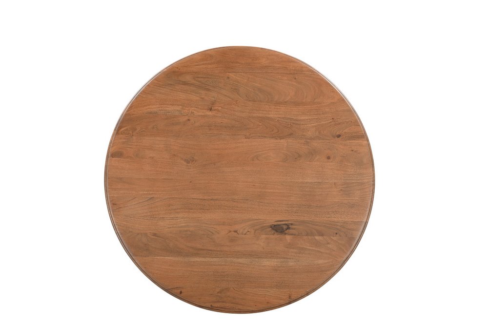 Natural Wood Pedestal Base Round Top Dining Table - 48-inch