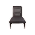 Brown Heavy Duty Plastic Outdoor Stacking Chaise Lounge - 75-inch