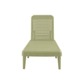 Sage Heavy Duty Plastic Outdoor Stacking Chaise Lounge - 75-inch