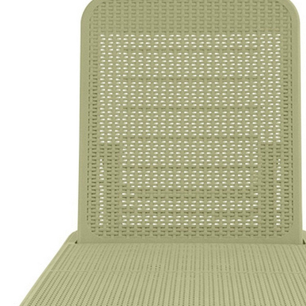 Sage Heavy Duty Plastic Outdoor Stacking Chaise Lounge - 75-inch