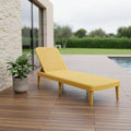 Gold Heavy Duty Plastic Outdoor Stacking Chaise Lounge - 75-inch