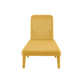 Gold Heavy Duty Plastic Outdoor Stacking Chaise Lounge - 75-inch