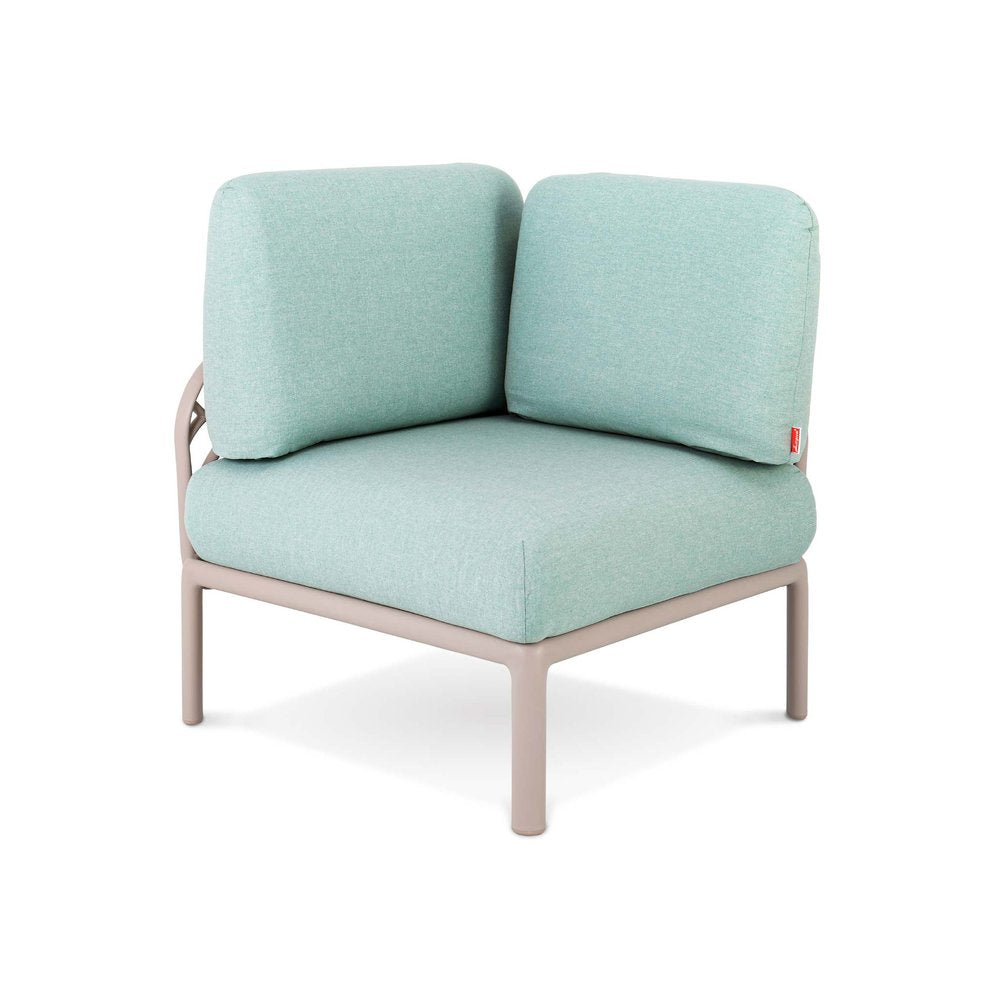Sea Green Heavy Duty Plastic Outdoor Modular with Sea Green Cushion
