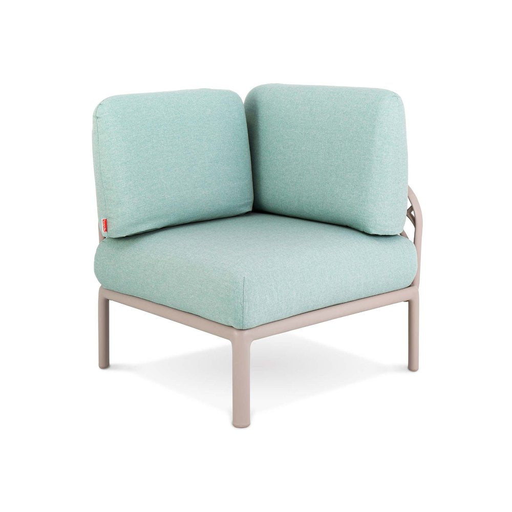 Sea Green Heavy Duty Plastic Outdoor Modular with Sea Green Cushion