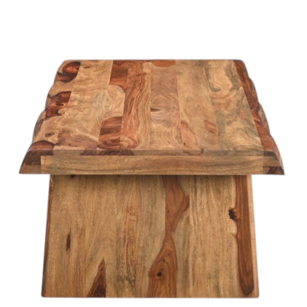 Brown Solid Wood Live Edge Coffee Table - 51-inch