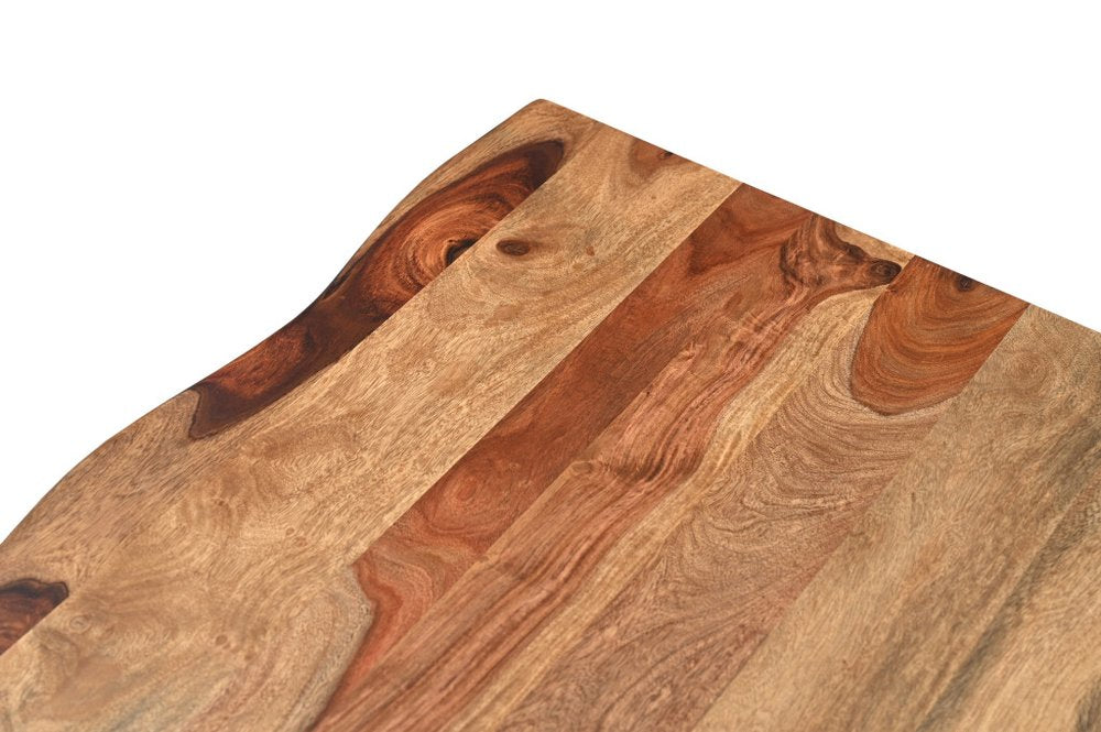 Brown Solid Wood Live Edge Coffee Table - 51-inch