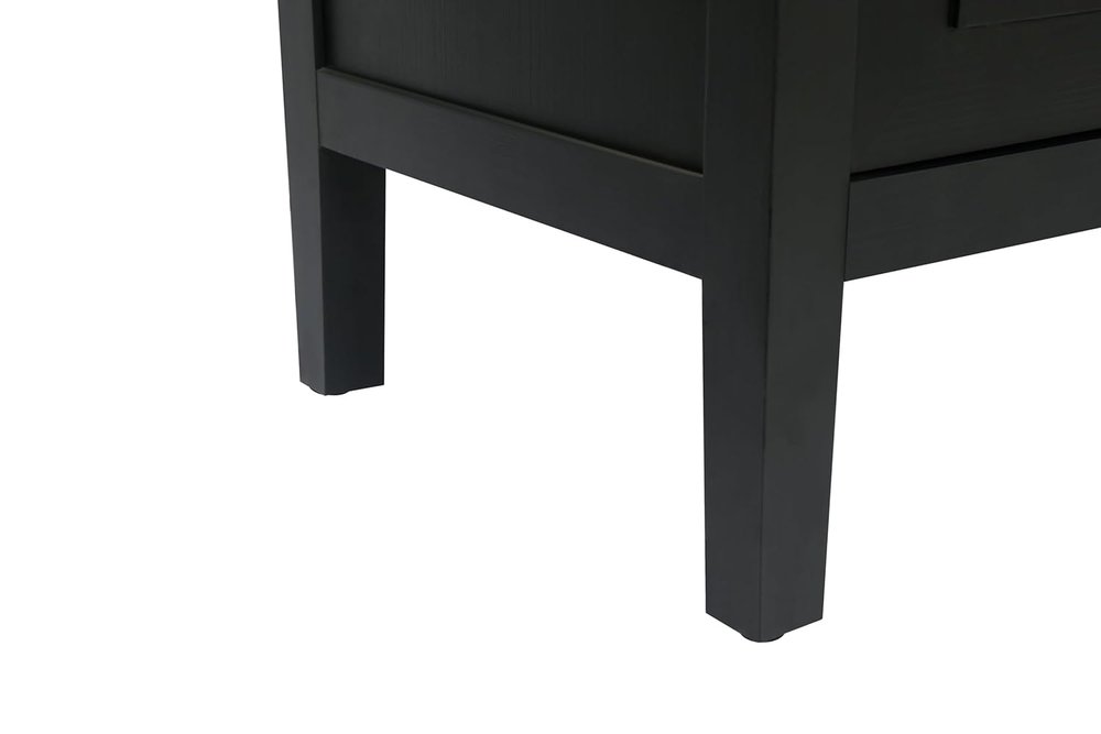 Black Distressed Sideboard with Four Doors - 60-inch