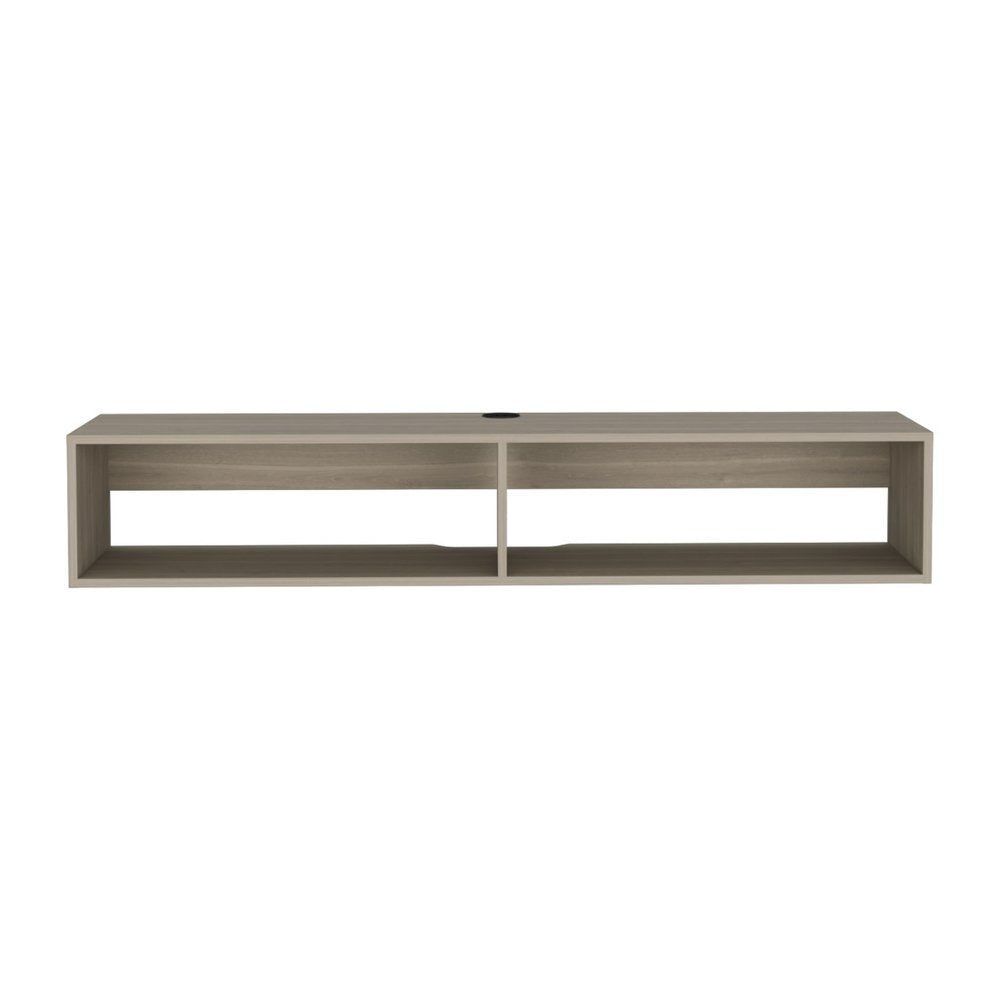 Beige Floating Mount TV Stand - 59-inch