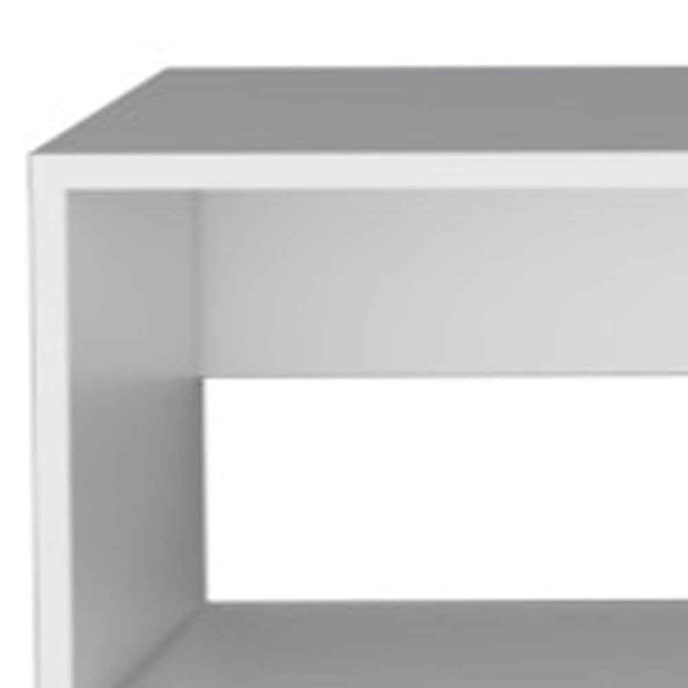 White Floating Mount TV Stand - 59-inch