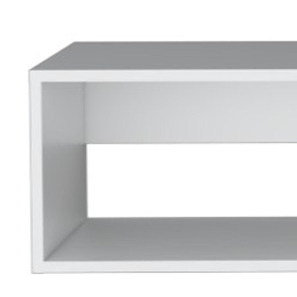 White Floating Mount TV Stand - 59-inch