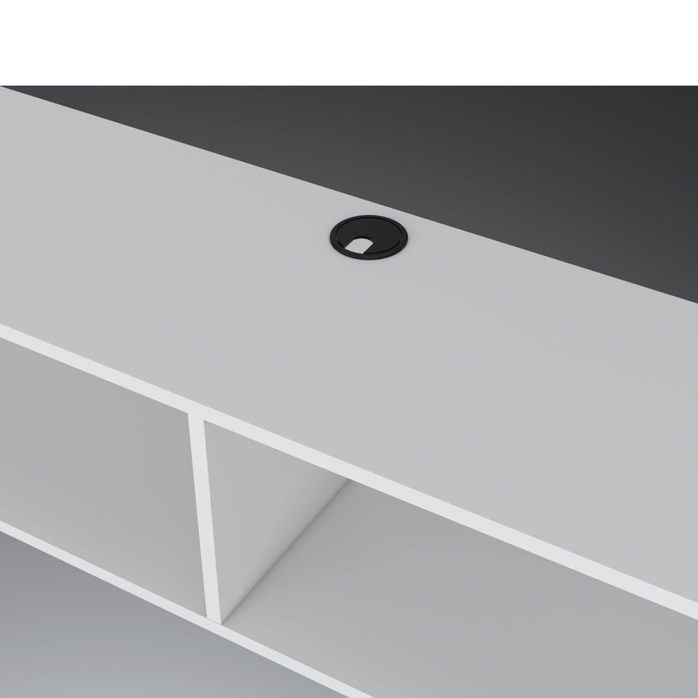 White Floating Mount TV Stand - 59-inch