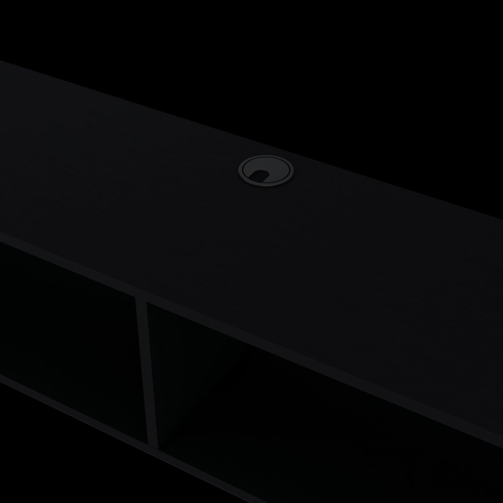 Black Floating Mount TV Stand - 59-inch
