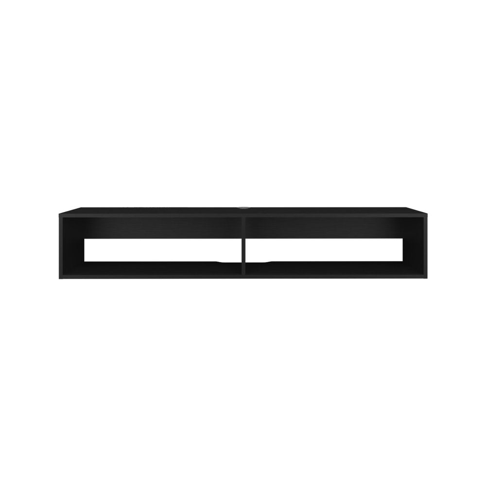 Black Floating Mount TV Stand - 59-inch