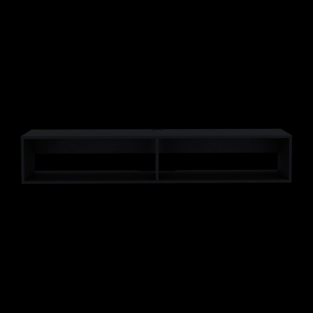 Black Floating Mount TV Stand - 59-inch