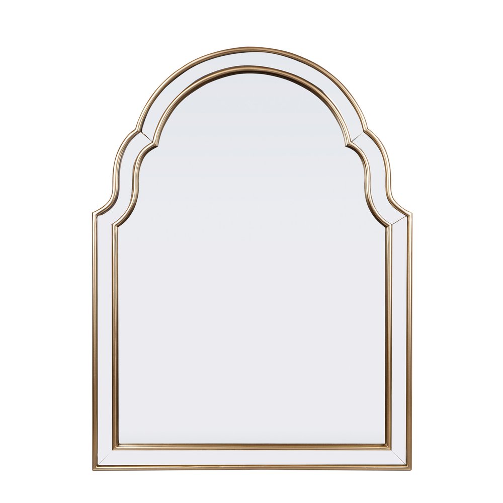 Gold Arch Metal Framed Accent Mirror - 24-inch
