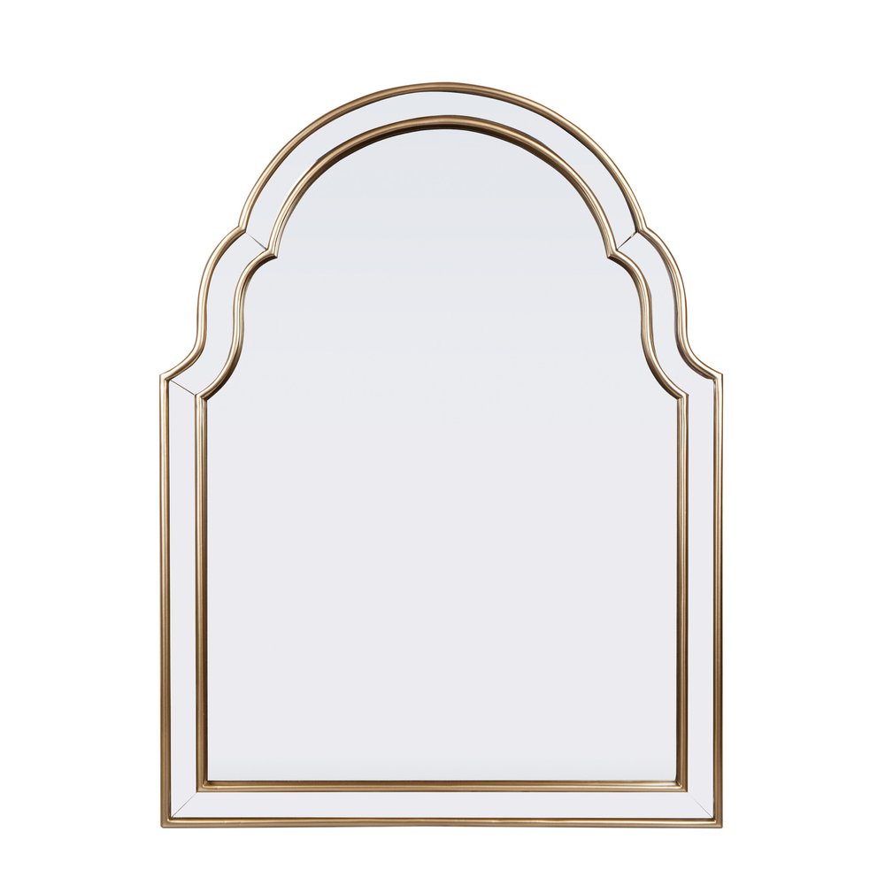 Gold Arch Metal Framed Accent Mirror - 24-inch