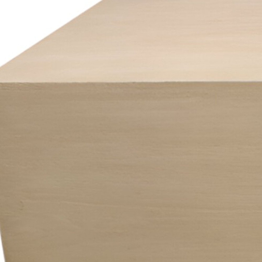 Natural Solid Wood Distressed Coffee Table - 66-inch