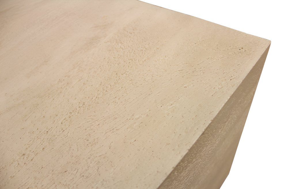 Natural Solid Wood Distressed Coffee Table - 72-inch