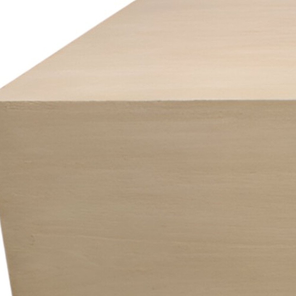 Natural Solid Wood Distressed Coffee Table - 72-inch