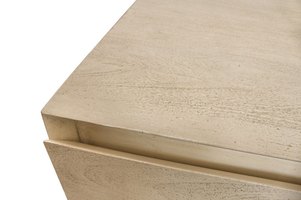 Natural Solid Wood One Drawer Nightstand - 24-inch