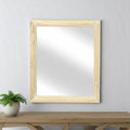 Natural Solid Wood Accent Mirror - 20-inch