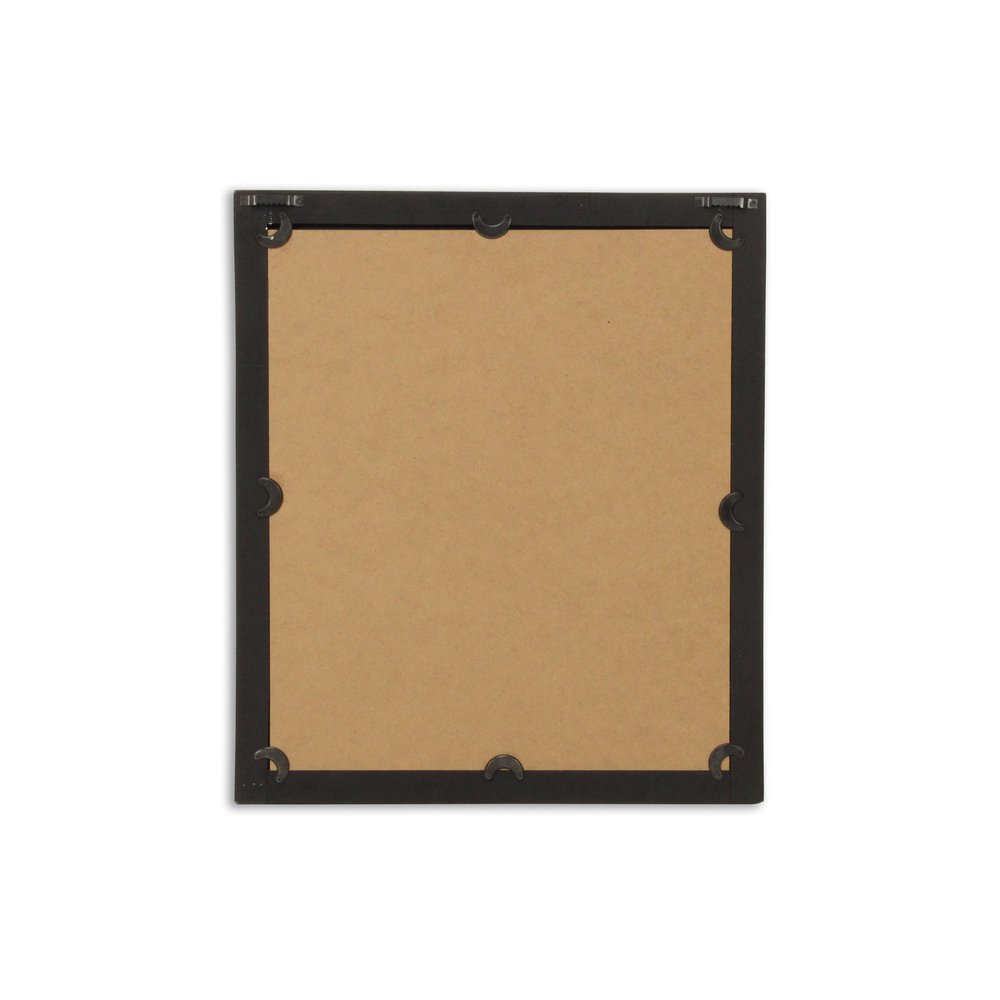 Black Solid Wood Accent Mirror - 20-inch